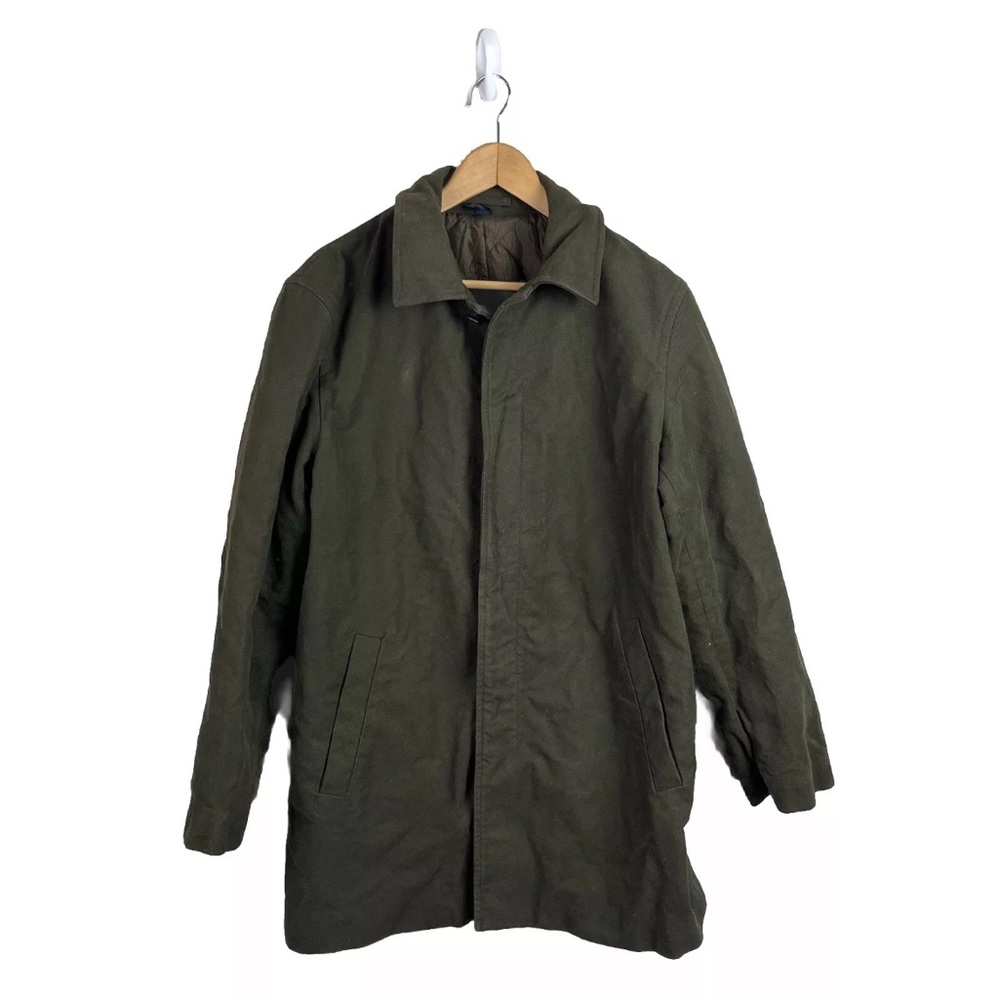 J. Crew Coat Jacket Cotton Army Green M